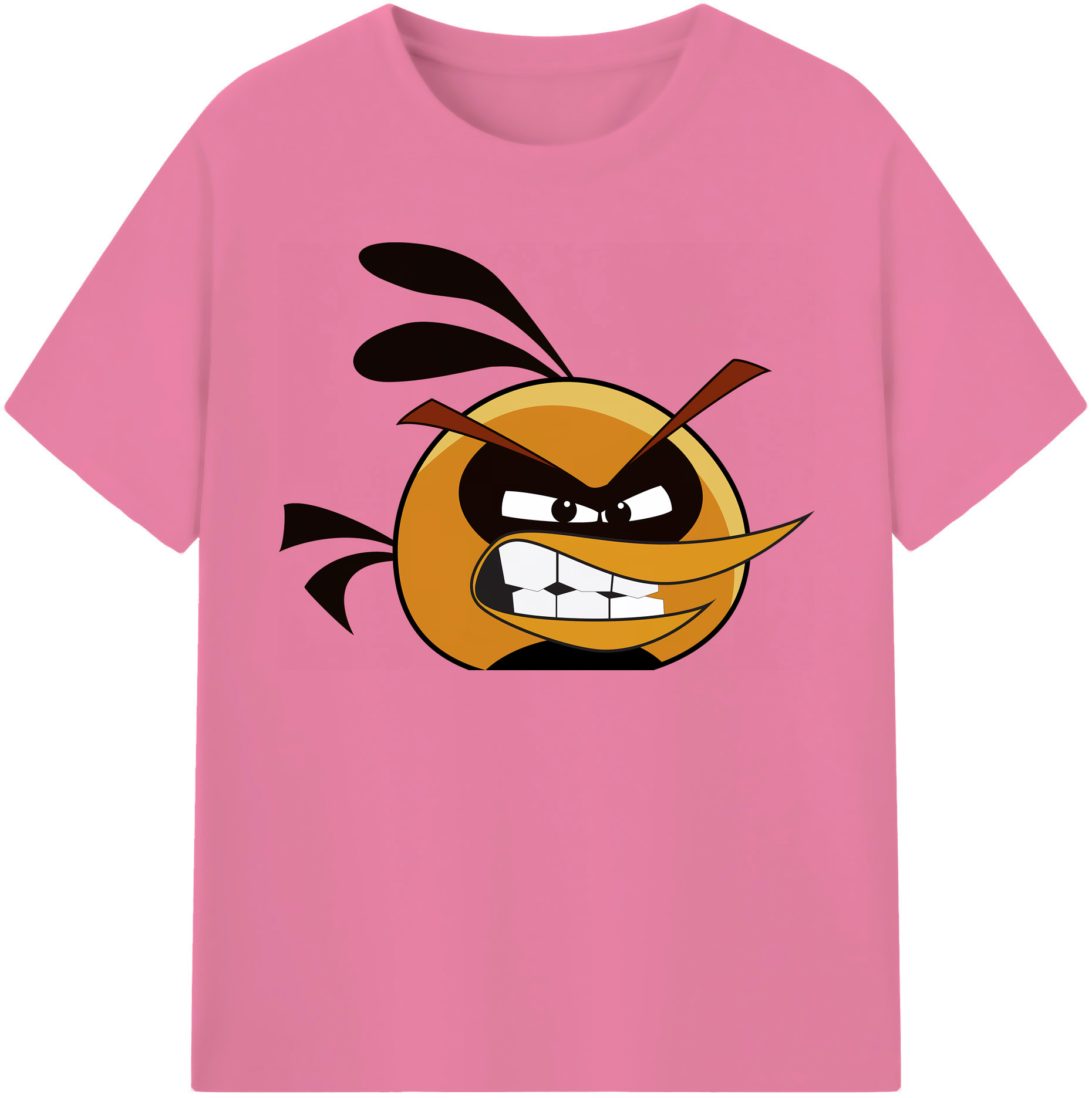 （画像用） Angry Birds アングリーバード 綿100％半袖Tシャツ（フロントプリント）